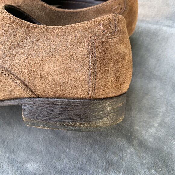 Dolce & Gabbana Nubuck Leather Ethnic Gaelic Gatsby Cap Toe Derby Oxford Sz 8.5 main image 4